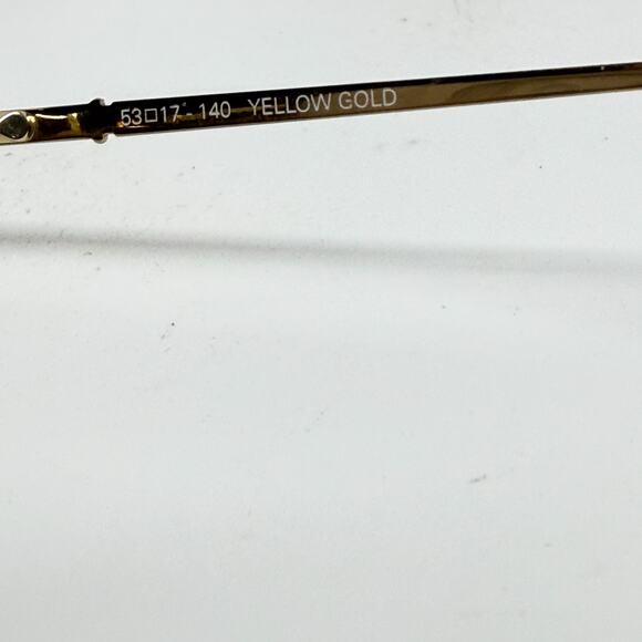Bulova Platinum Edinburgh‎ Eyeglasses Gold Square Frame 53-17-140 20417 main image 6